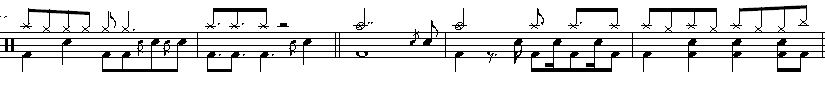 score fragment from AC/DC